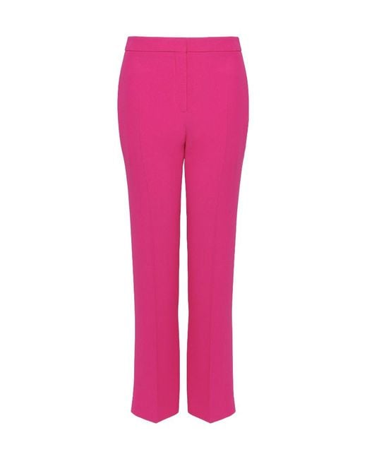 McQueen Pink Slim Fit Tailored Trousers