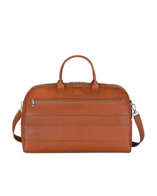 Longchamp Brown Logo Travel Bag for men