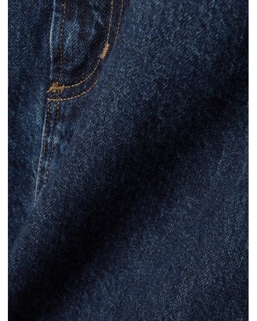 Goldsign Blue Mid-Length Denim Midi Skirt