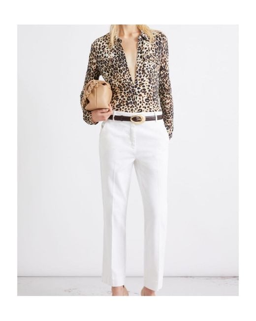 Marella Multicolor Slim-Fit Jersey Shirt