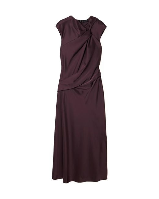 Theory Purple Twist Bodice Dr.Base Deep Plum