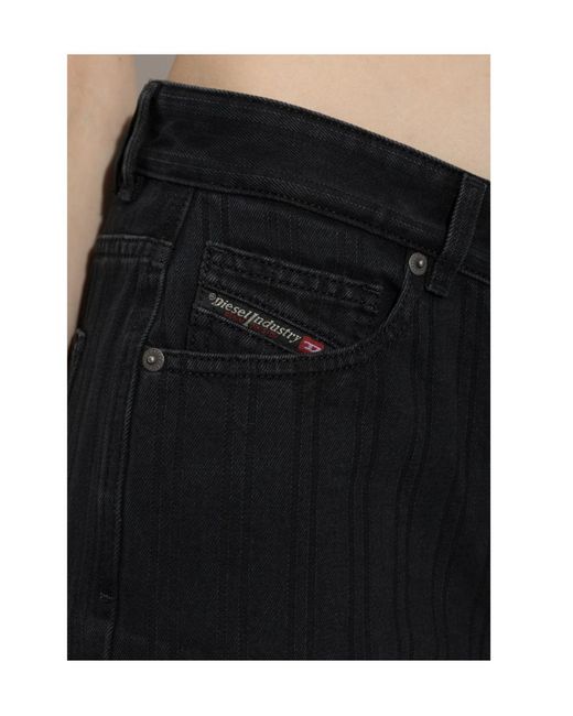 DIESEL Black 1971 D-Sent Straight-Leg Jeans