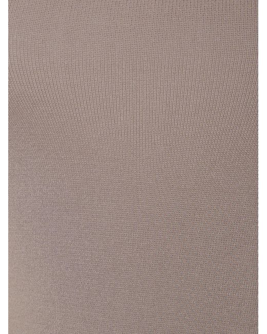 Entire studios Brown Ribbed-Knit Strapless Top