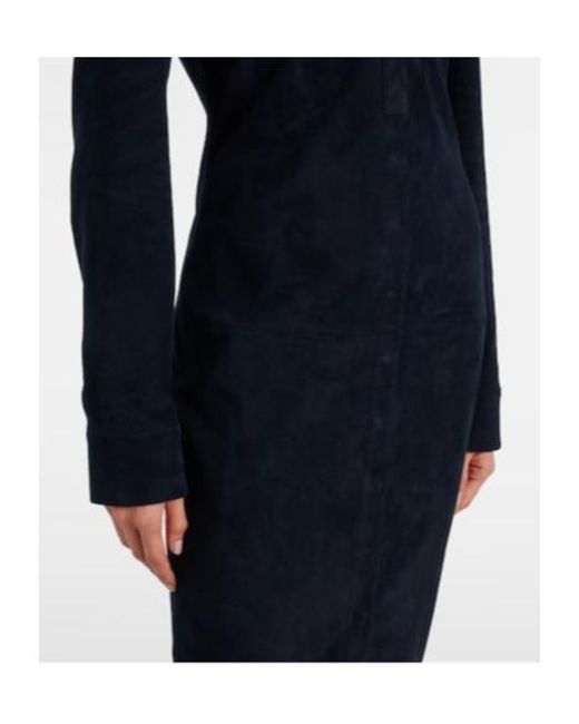 Stouls Blue Becky Suede Shirtdress