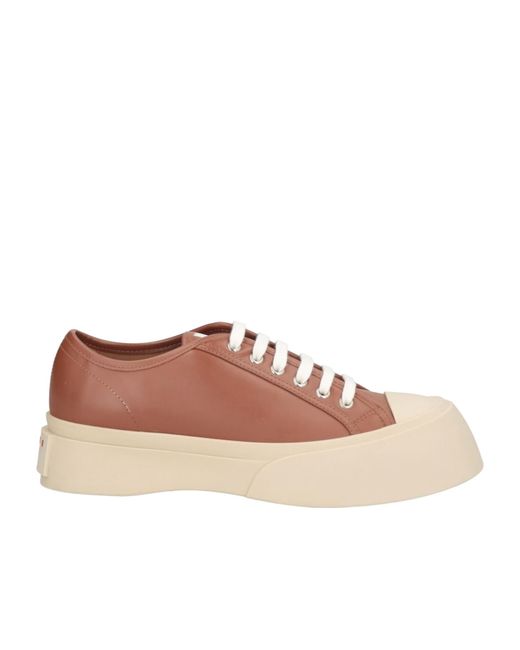 Marni Brown Low-Top Sneakers