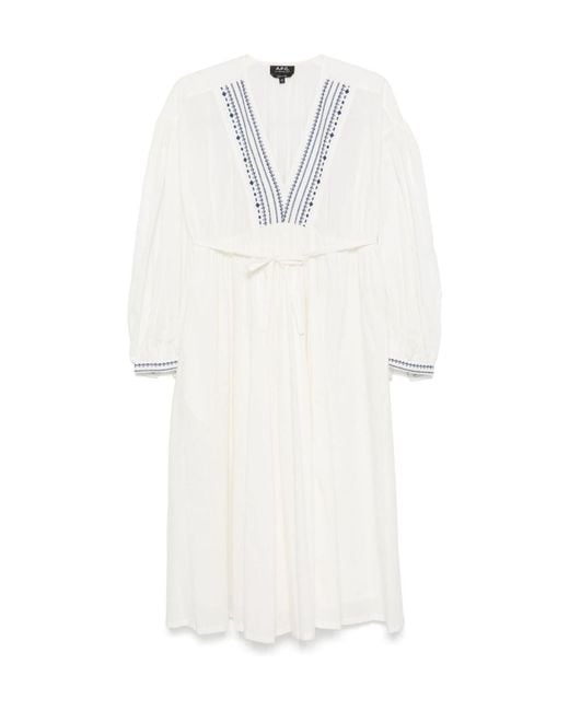 A.P.C. White Dress