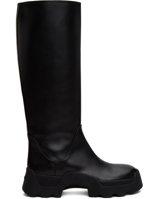 Proenza Schouler Black Stomp Boots