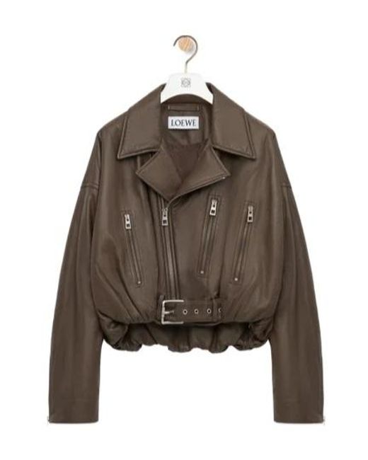 Loewe Brown Biker Jacket