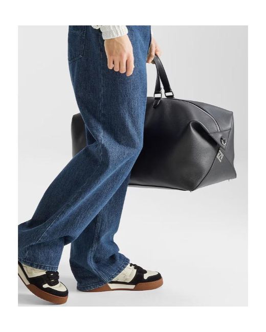Fendi Black Lui 55 Zipped Duffle Bag for men