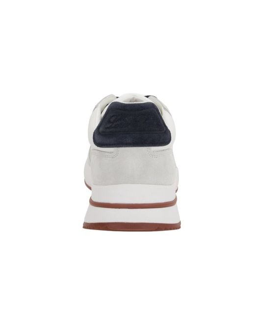 Loro Piana White Weekend Walk Lace-Up Sneakers for men