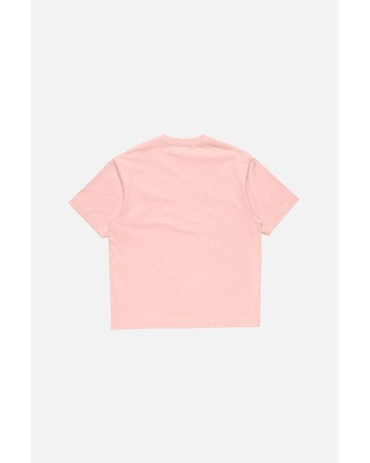 Acne Pink Short-Sleeved T-Shirt for men