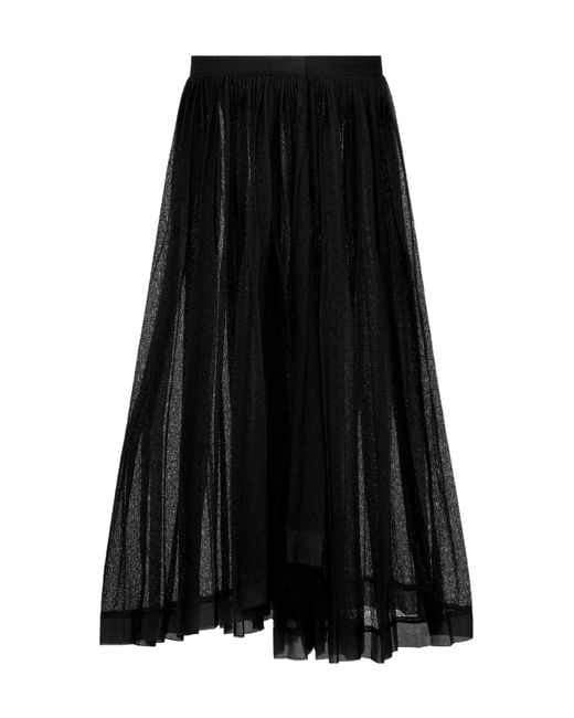 Dior Black Asymmetric Wrap Skirt
