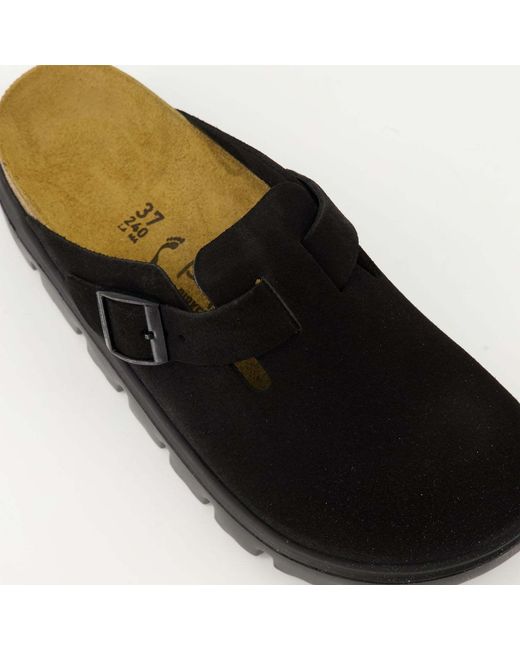 Birkenstock Black Boston Chunky Slip-On Clogs