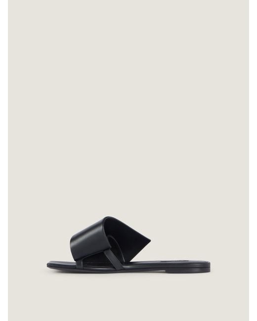 Givenchy White Sliced Square Flat Sandals