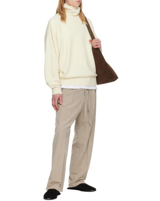 Fear Of God White Turtleneck Knitted Jumper for men
