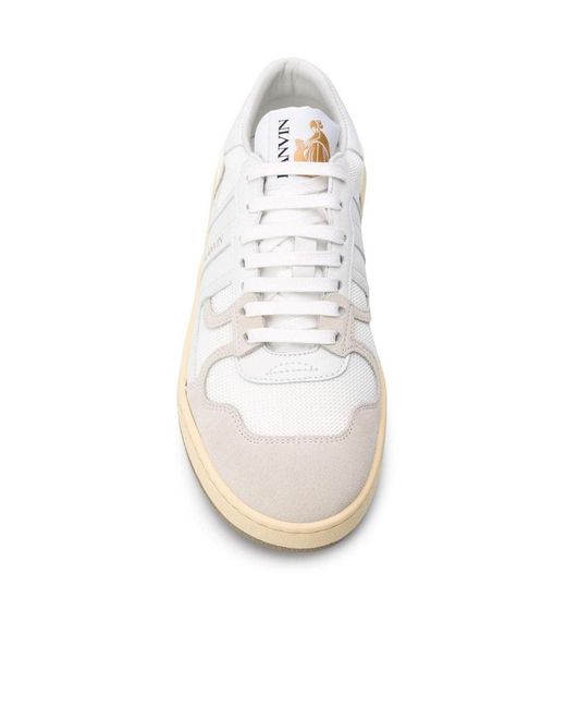 Lanvin White Logo Casual Sports Shoes