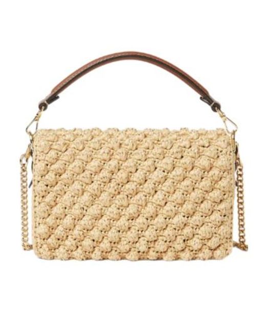 Fendi Metallic Baguette Mini Tote Bag