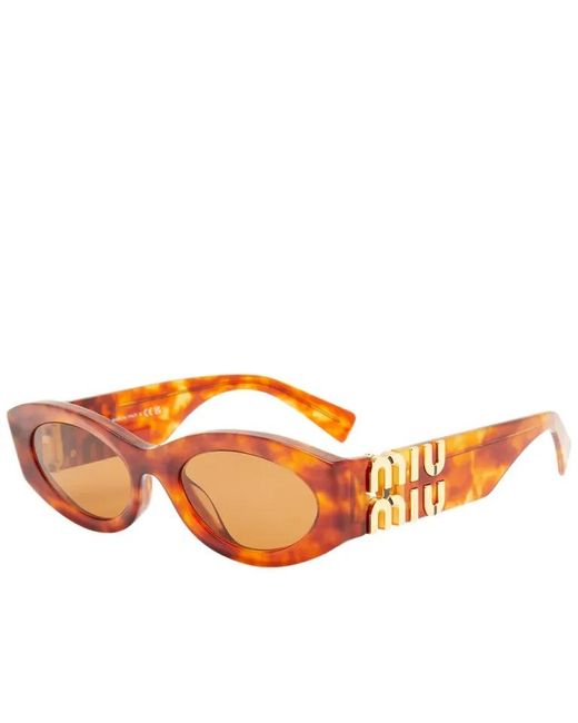 Miu Miu Orange Logo Sunglasses
