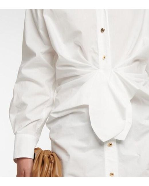 Altuzarra White Cotton-Blend Shirt Dress