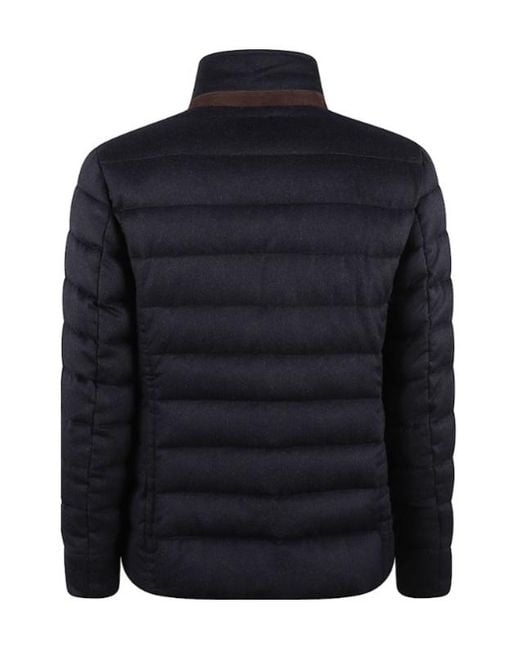 Moorer Black Quilted Down Jacket for men