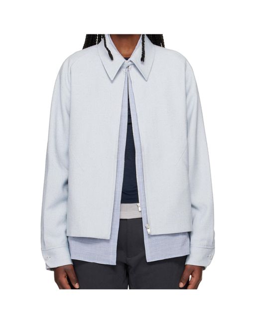 Post Archive Faction PAF Blue Long Sleeve Casual Jacket