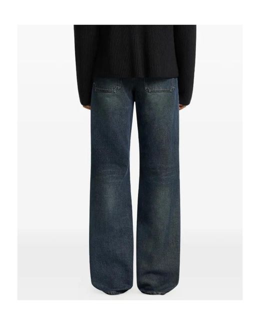 Courreges Blue Belt Loop Jeans for men
