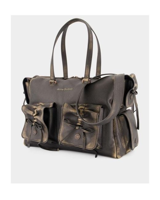 Acne Black Multi-Pocket Shoulder Bag