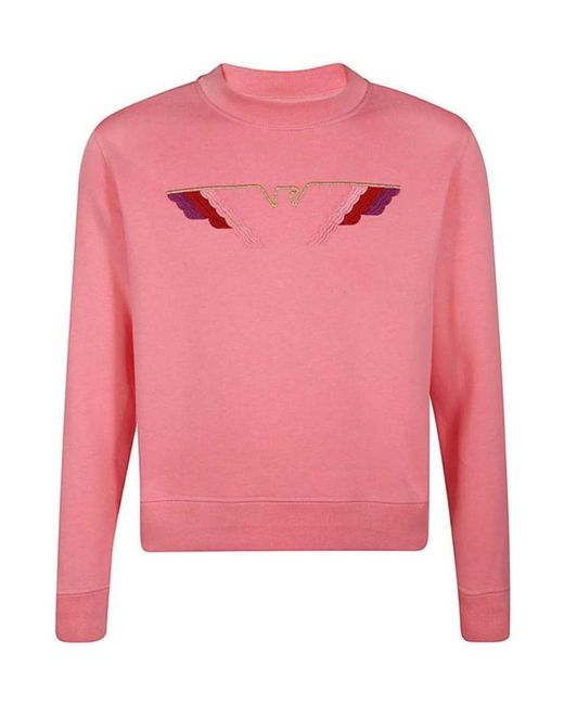 Emporio Armani Pink Round-Necked Sweater