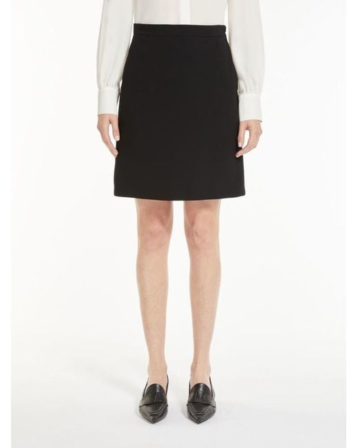 Max Mara Black Calesse High-Waisted Miniskirt