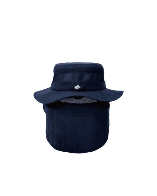 Montbell Blue Wide-Brim Sun Hat for men