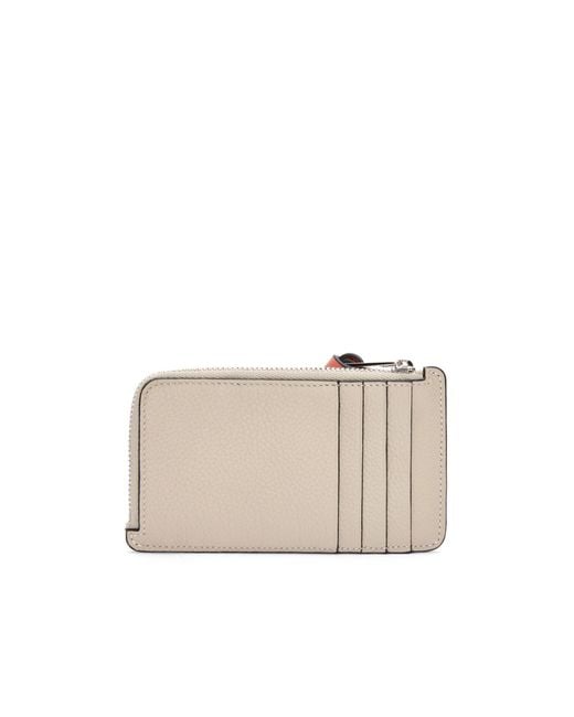 Loewe White Anagram Zipped Cardholder
