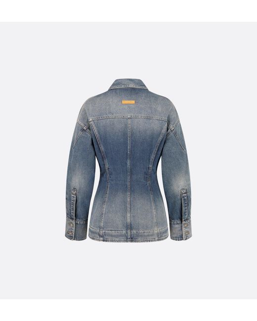 Dior Blue Fitted Denim Jacket