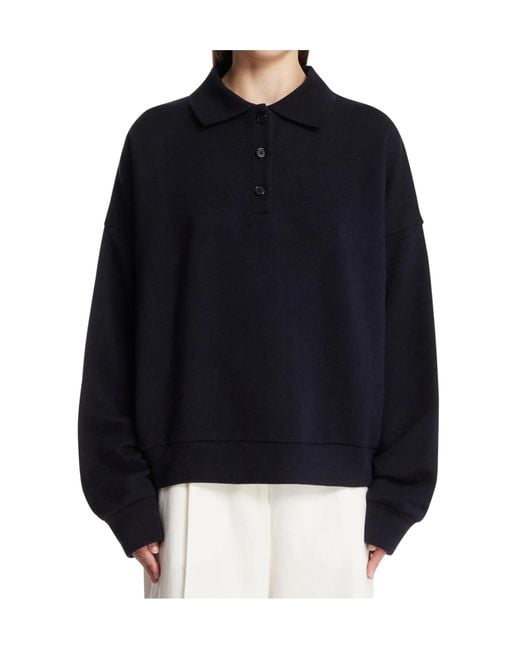 The Row Blue Long Sleeve Sweater