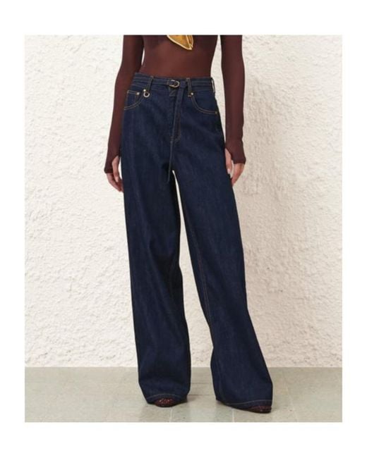 Zimmermann Blue Relaxed Flare Jean