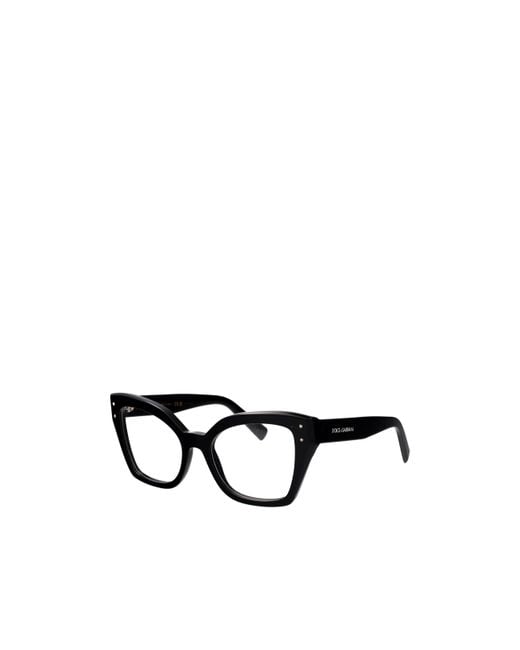 Dolce & Gabbana White Eyewear Butterfly Frame Glasses