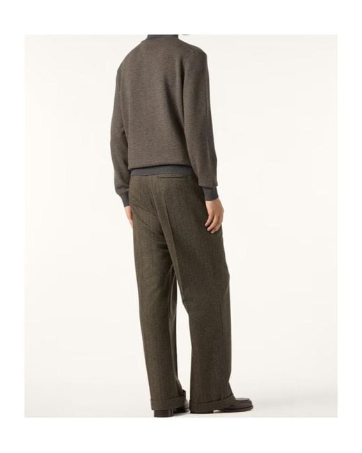 Loro Piana Gray Roadster Sweater for men