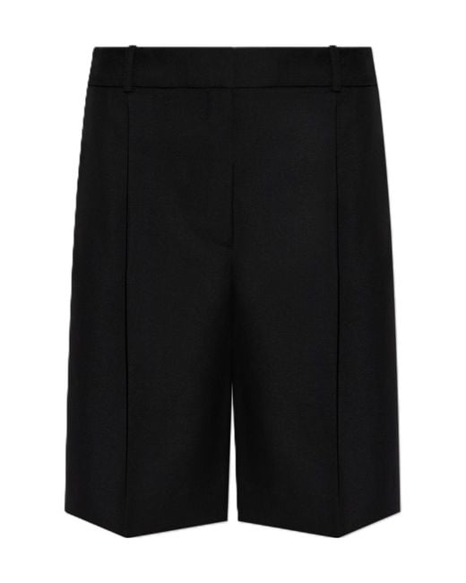 Rohe Black Pleated Bermuda Shorts
