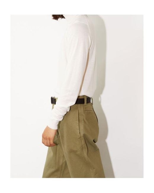 John Smedley White Cherwell Roll Neck Jumper for men