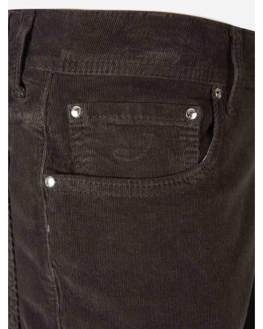 Jacob Cohen Black Corduroy Jeans for men
