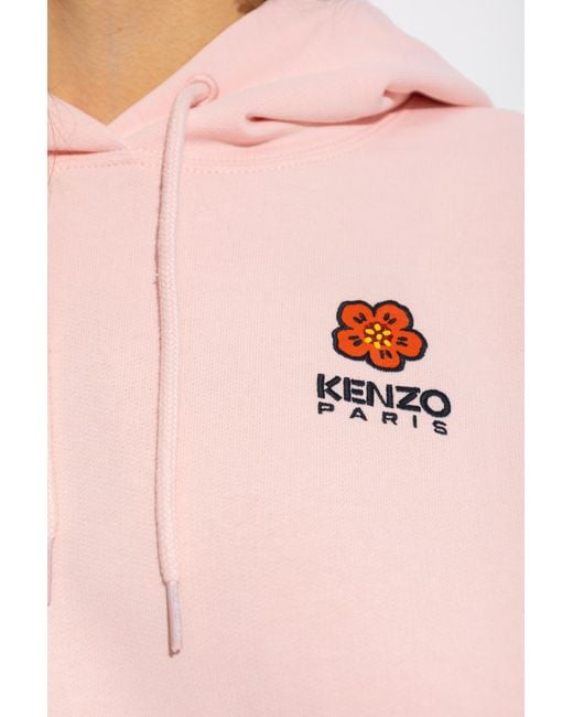 KENZO Pink Boke Flower Motif Hoodie