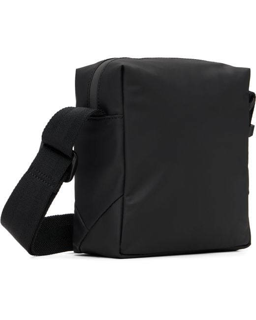 Boss Black Reflective-Detail Belt Bag for men