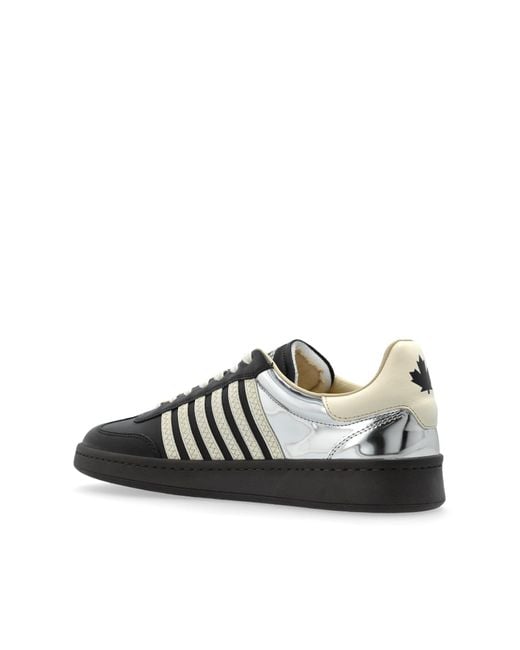 DSquared² Black Low Up Sneakers for men