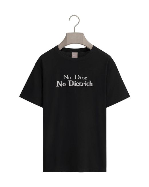 Dior Black T-Shirt With Embroidery, Relaxed Fit for men