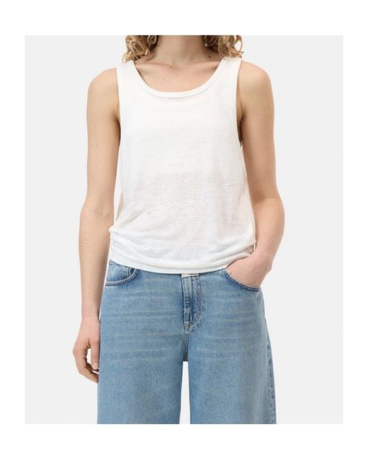 Closed White Scoop-Neck Tank Top