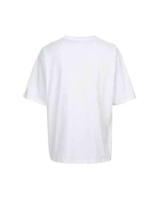 Nanamica White Short-Sleeved T-Shirt for men
