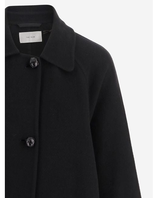 The Row Black Long-Sleeved Coat