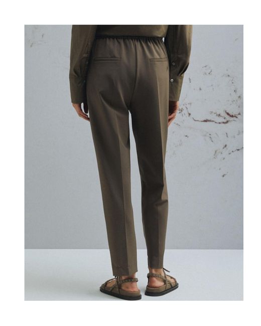 Marella Green Slim Trousers