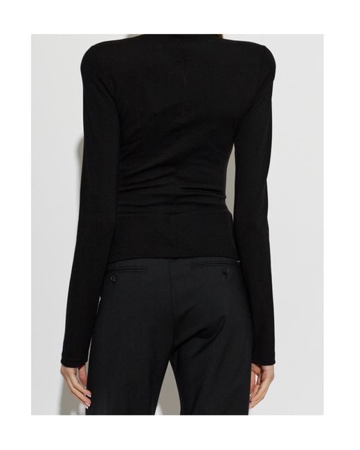 DSquared² Black Long-Sleeved Top