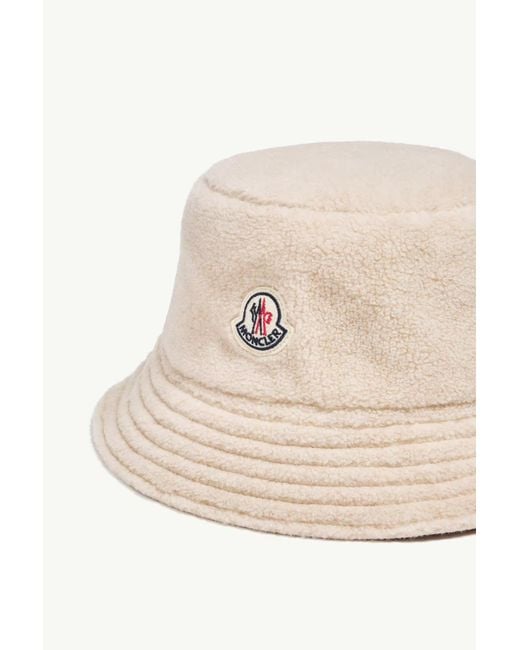 Moncler Natural Reversible Teddy Bucket Hat for men