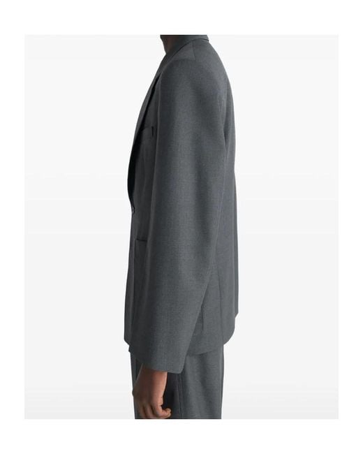 Lemaire Black Tailored Twill Blazer for men